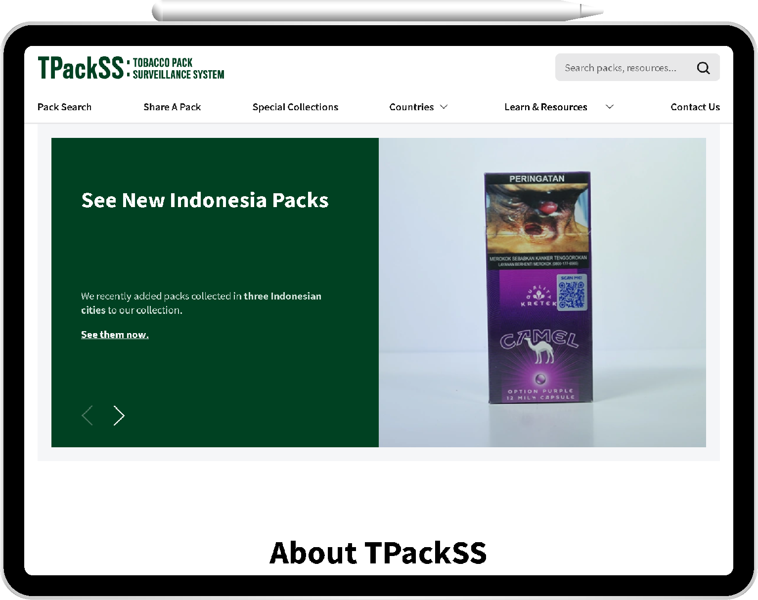 TpackSS Global Tobacco Control