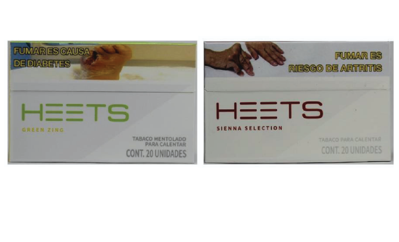 Green Zing’ and a selection of color concept descriptors on IQOS HEETS in Mexico Grilo G